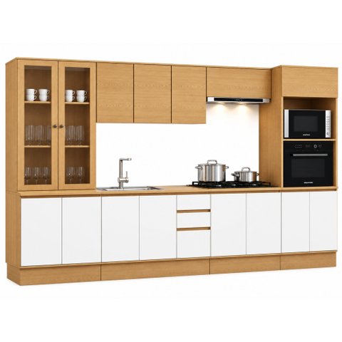 Cozinha Completa 16PTS 2GAVS s/Tpo Vivace Cinamomo/Off White