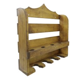 Adega de Vinho em Madeira Pinus para 4 Garrafas e 4 Taças - 8