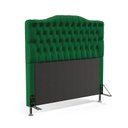 Ver imagem 2 de Kit Cabeceira Decorativa Para Cama Box Pollux e Calçadeira Sagitarius 195 Para Cama King Sued Verde