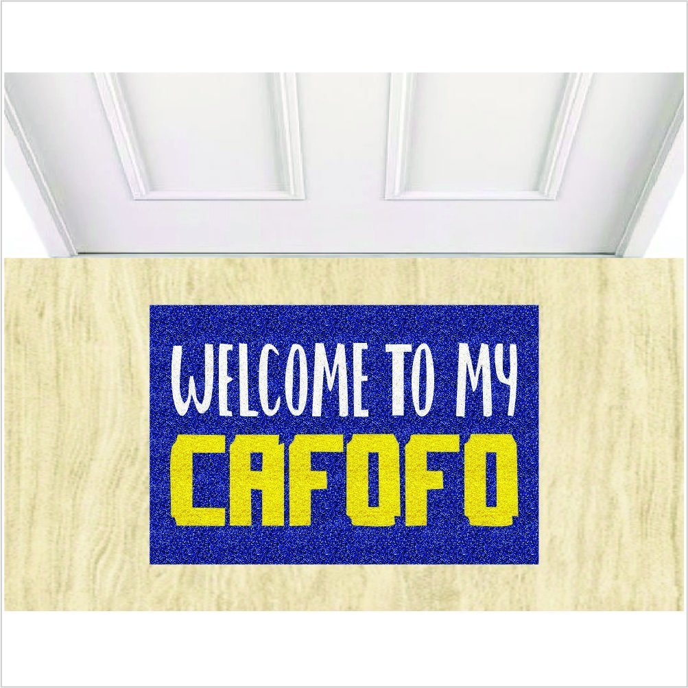TAPETE CAPACHO WELCOME TO MY CAFOFO, MEDIDA PORTA 60X40CM - 1