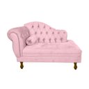 Ver imagem 1 de Divã Modelo Imperial - Tamanho 120cm - Tecido Suede:rosa Bebe