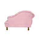 Ver imagem 2 de Divã Modelo Imperial - Tamanho 120cm - Tecido Suede:rosa Bebe
