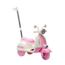 Ver imagem 4 de Moto Elétrica Infantil com Empurrador - Rosa
