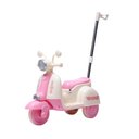 Ver imagem 1 de Moto Elétrica Infantil com Empurrador - Rosa