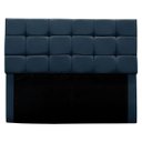 Ver imagem 1 de Cabeceira Estofada Cama Box Casal 140 Cm Bianca Suede: Azul Marinho