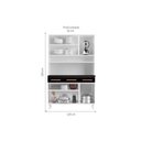 Ver imagem 4 de Cozinha Modulada Telasul Mirage New Kit Aço 6 Portas e 3 Gavetas 120cm Branco-telasul