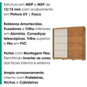 Ver imagem 5 de Guarda Roupa Casal 2 Portas de Correr 232 cm Copacabana Cedro Rudk