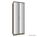 Ver imagem 1 de Guarda Roupa Modulado 02 Portas de Vidro 245cm 03 Gavetas Setiba