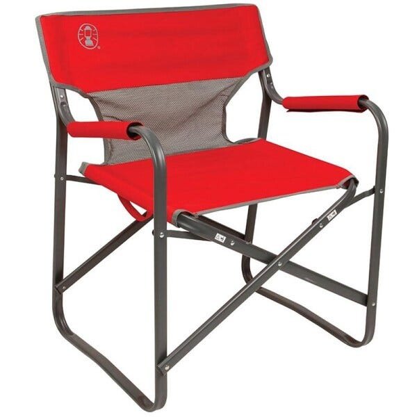 4 Cadeiras Dobráveis para Camping Steel Deck Coleman Vermelha - 2