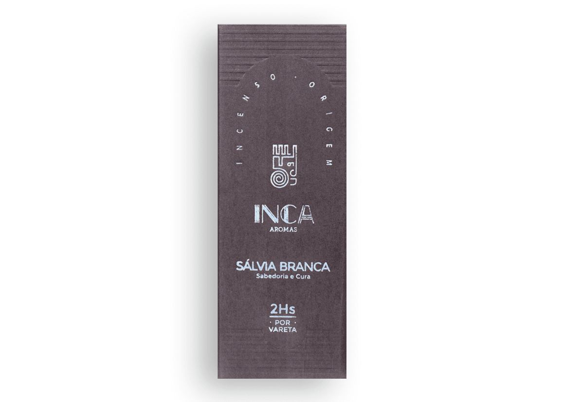 Incenso Salvia Branca Natural Inca Origens 2horas Defumação