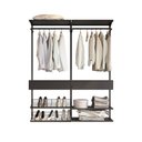 Ver imagem 2 de Closet Aberto Modulado para Solteiro 165cm Eternity Preto