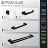 Kit Banheiro 4 Peças Inox Preto Fosco - Kromus Kitrt4ab - 2