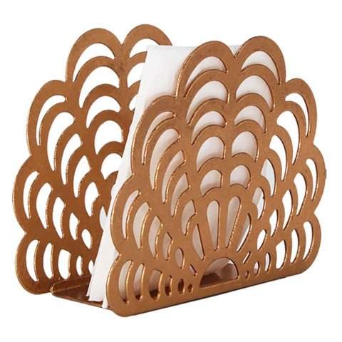 Porta Guardanapo em Metal Bronze 15cm Na0872 Btc