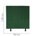 Ver imagem 2 de Cabeceira para Cama Box Solteiro 90 Cm Grécia:verde