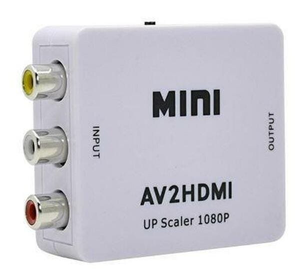 Conversor Adaptador Video Composto 3 RCA Av para HDMI - 1