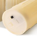 Ver imagem 4 de Kit 3 Velas Decorativa Led 15, 12 e 10cm com Parafina Luz Quente Amarela