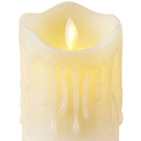 Ver imagem 2 de Kit 3 Velas Decorativa Led 15, 12 e 10cm com Parafina Luz Quente Amarela