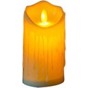 Ver imagem 3 de Kit 3 Velas Decorativa Led 15, 12 e 10cm com Parafina Luz Quente Amarela