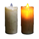 Ver mais imagens de Kit 3 Velas Decorativa Led 15, 12 e 10cm com Parafina Luz Quente Amarela