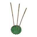 Ver imagem 3 de Incensário Redondo 8cm 3 Varetas em Resina-selecione Cor:verde