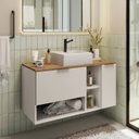 Ver imagem 1 de Gabiente para Banheiro Suspenso 2 Portas com Cuba