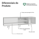 Ver imagem 4 de Rack para TV até 80 Polegadas 160cm com Pés Branco Torino Madesa