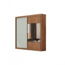 Ver imagem 1 de Guarda Roupa Casal Versatto 2 Portas de Bater 8 Gavetas MDF-MDP com Espelho Cumaru-Fendi Móveis