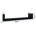 Ver imagem 6 de Prateleiras para 80 Fita k7 Magnética MDF Preto 4 peça 35cm