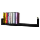 Ver imagem 3 de Prateleiras para 80 Fita k7 Magnética MDF Preto 4 peça 35cm