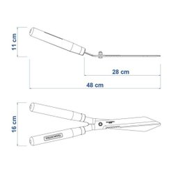 Tesoura Cerca Viva 12 Lamina Serrilhadas Tramontina - 4