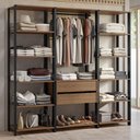 Ver imagem 1 de Guarda-roupa Closet Modulado Valencia 2 Gavetas 188cm Madesa 01