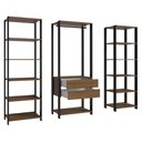 Ver imagem 5 de Guarda-roupa Closet Modulado Valencia 2 Gavetas 188cm Madesa 01
