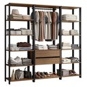 Ver imagem 3 de Guarda-roupa Closet Modulado Valencia 2 Gavetas 188cm Madesa 01