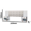 Ver imagem 3 de Cabeceira Box Capitone 106x225cm Lady