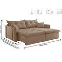 Ver imagem 3 de Sofa Cama e Reclinavel São Paulo 1,85m 03 Lugares Txr