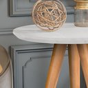 Ver imagem 4 de Mesinha Lateral e Apoio Decorativa Pés de Madeira: Branco