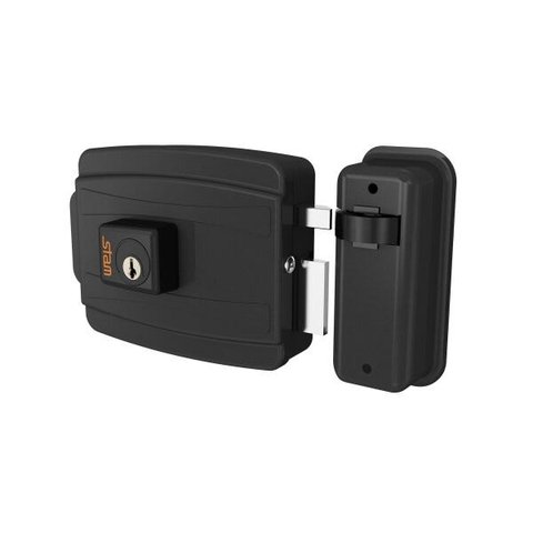 Fechadura Eletrica 40mm Preto Fosco Stam