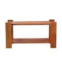 Ver imagem 3 de Mesa de Centro 60 x 30 cm Madeira de Demolição Ripada Natural