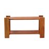 Mesa de Centro 60 x 30 cm Madeira de Demolição Ripada Natural - 3