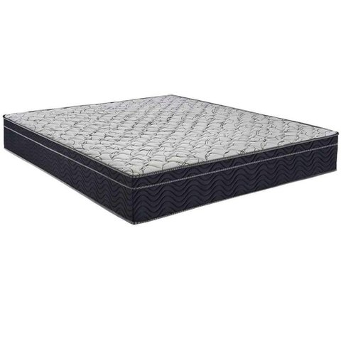 Cama Box Baú Preto e Colchão Airtech 150 Espuma D45 Viúvo Ortobom