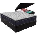 Ver imagem 5 de Cama Box Baú Preto e Colchão Airtech 150 Espuma D45 Viúvo Ortobom