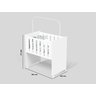 Berço Compacto Pequeno Apartamento Mdf Branco Com o Colchão - 2