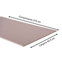 Ver imagem 2 de Painel Ripado Canelado/ondulado Cinza 2750 X 445 X 9mm