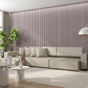 Ver imagem 6 de Painel Ripado Canelado/ondulado Cinza 2750 X 445 X 9mm