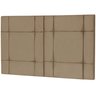 Cabeceira de Cama Casal Box 140cm Estofada Ellegancy Bege - 3