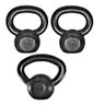 Kit Kettlebell 4kg (2 Un) + 12 Kg (1 Un.) - Preto - 1