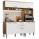Ver imagem 4 de Armário de Cozinha Completa 165 cm Rustic/Branco Lille Madesa 01