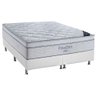 Cama Box King: Colchão Molas Superpocket Ensacadas Freedom + Base Crc Courano Branco(186x198) - 1