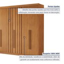 Ver imagem 7 de Guarda Roupa Casal 6 Portas 2 Ripadas Portugal 100% MDF Cinamomo Marrom