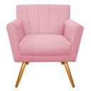 Ver imagem 3 de Kit Diva Recamier Vanessa 140cm Lado Esquerdo e 02 Poltronas Laura Suede - Doce Sonho Móveis RECAMIE